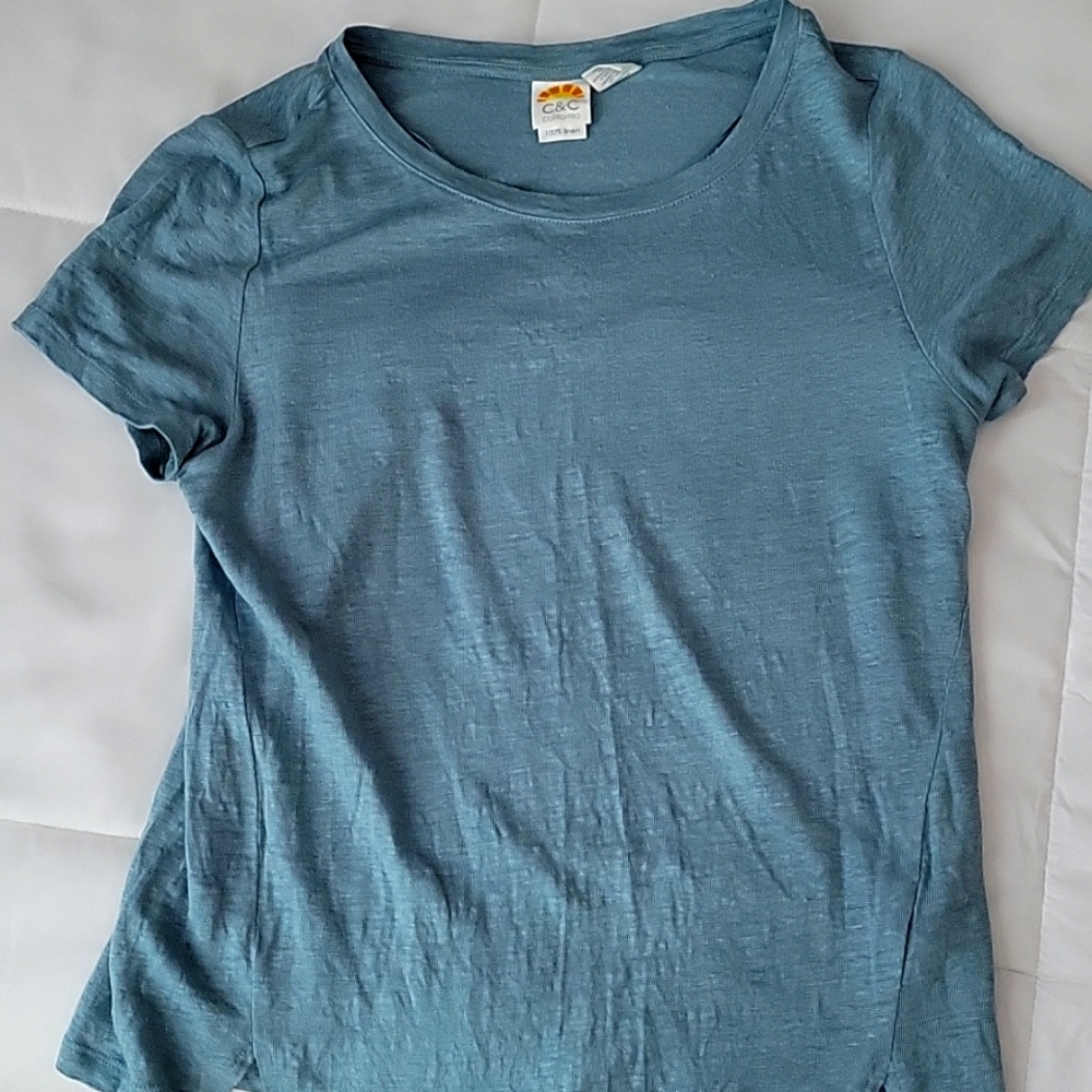 Ladies 100% linen top